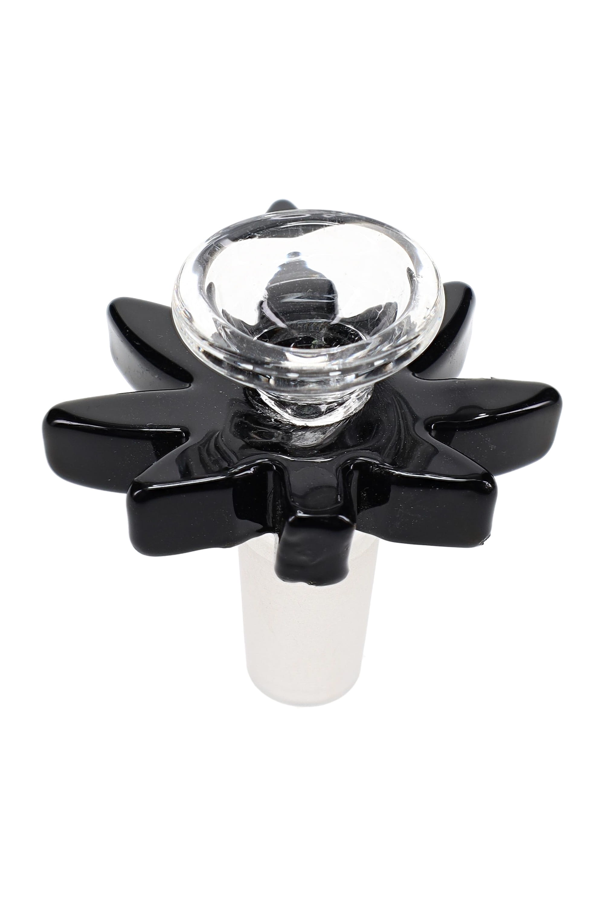 14 mm Male Leaf Bowl Slide – Blue or Black