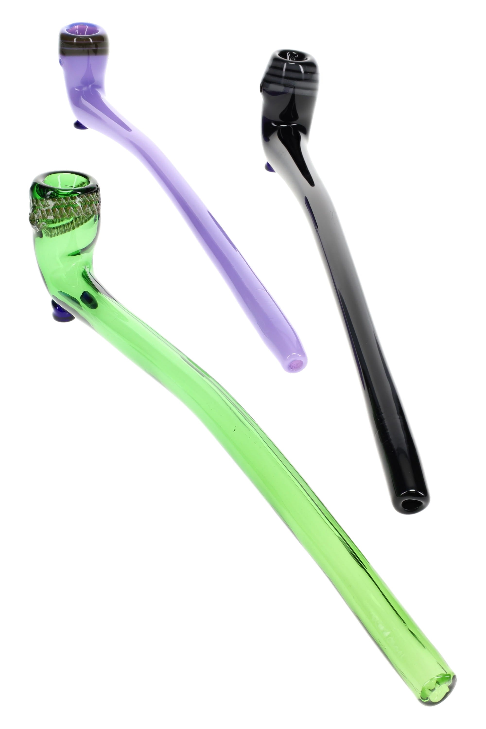 11″ Striped Bowl Sherlock Pipe “Table Tamer” – Marble Feet – Assorted Colors