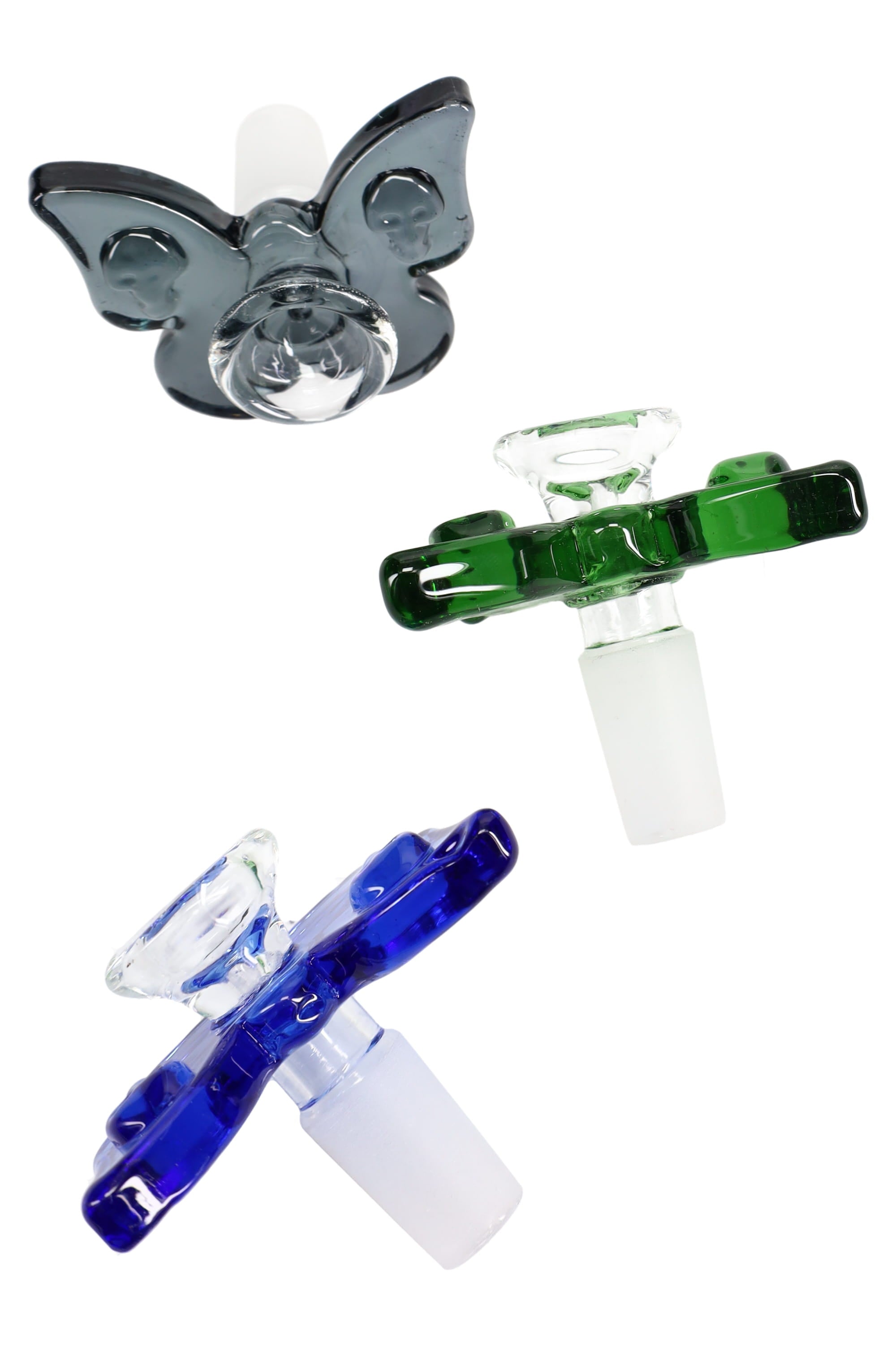 14.5 mm Male Butterfly Glass Bowl “Wingtip” – Assorted Colors